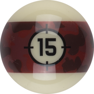 RBCAM_15 Aramith Camouflage Replacement Ball – #15 | Golden Break Billiards
